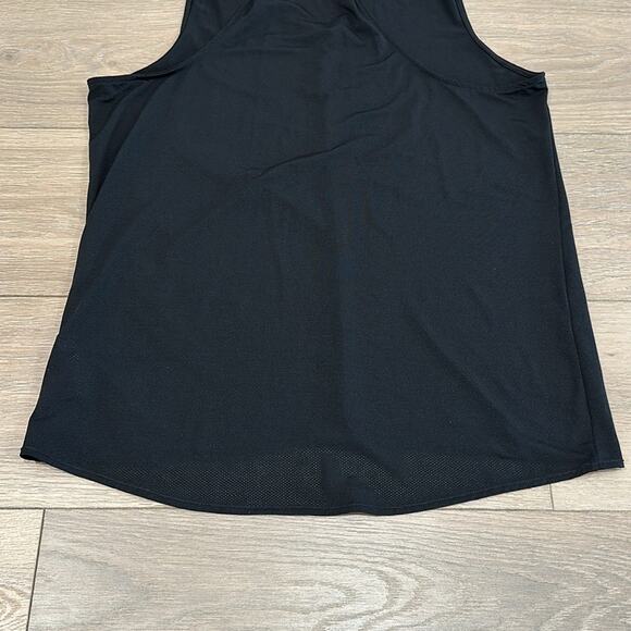 LUCY Black Flow Yoga Mesh Polyester V Neck High Low Tank Top Gym Active Size XS - Picture 7 of 9